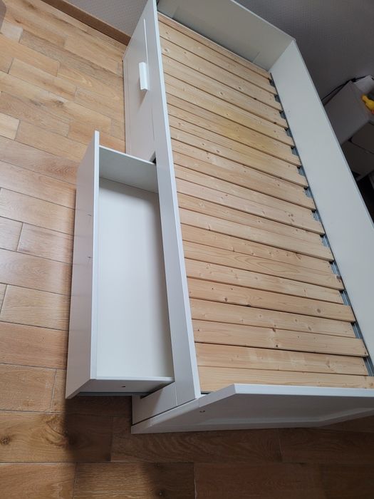 Łóżko rozkładane Brmines IKEA 90x200 z materacem