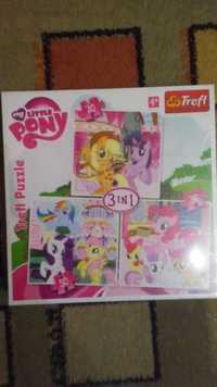 my little pony 4+ puzzle nowe