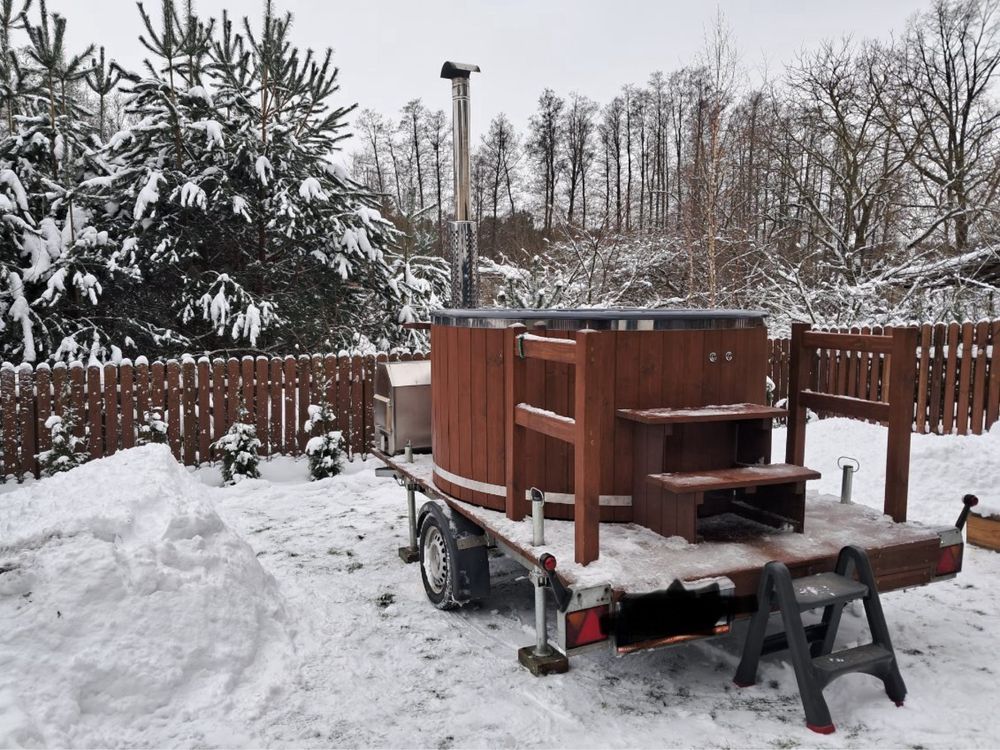 Mobilna balia, spa, ruska bania, balia z jacuzzi do wynajęcia