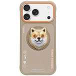 Etui Nimmy Glasses Cool Dog MagSafe do iPhone 17 Pro - beżowe