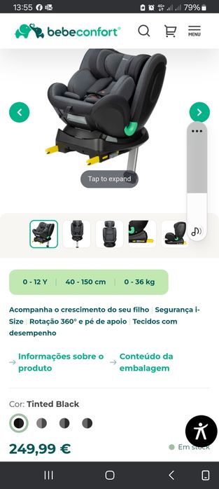 Cadeira bebé conforto auto.