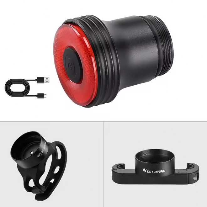 Światło rowerowe lampka akumulatorowa czujnik hamowania nowa
