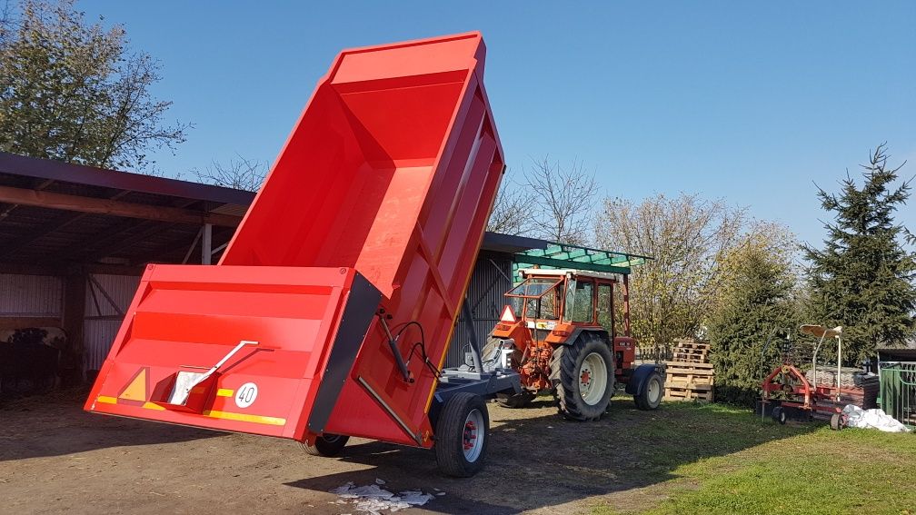 Przyczepa rolnicza skorupowa 10 ton, jak nowa.