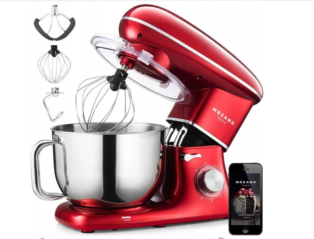 Тістоміс Mozano Kitchen Machine 2300 Вт 6,2л Red