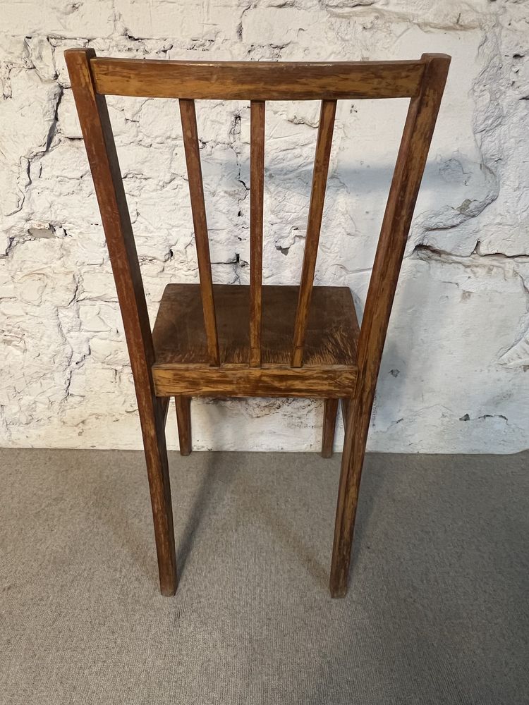Piekne cale drewniane krzeslo ZPM vintage retro