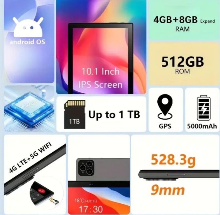 Планшет-телефон,512Gb,новый, с комплектом