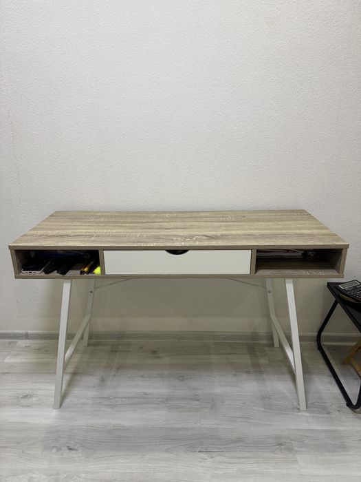 Стіл письмовий юск 48x120 дуб/білий