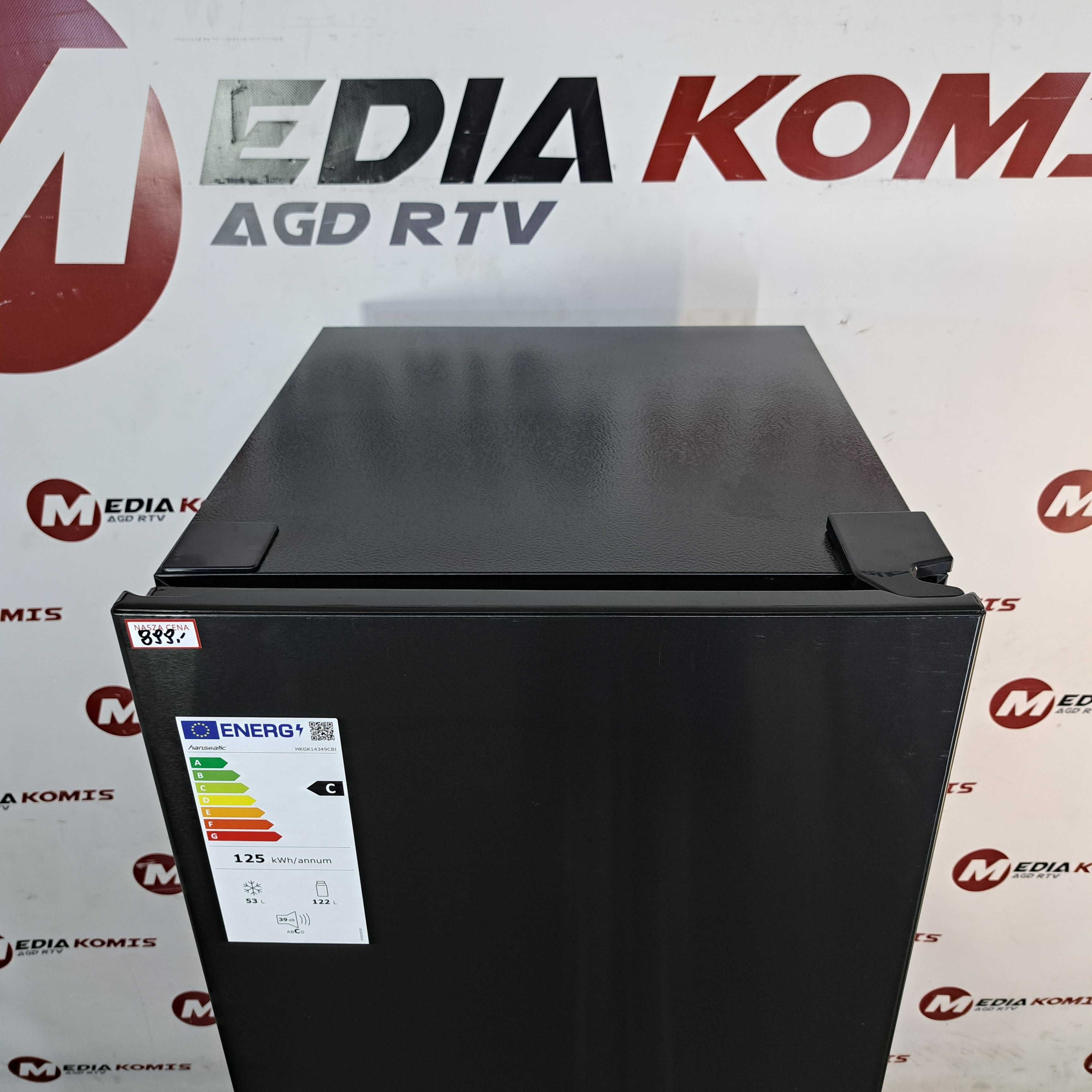 Lodówka Hanseatic HKGK14349CBI (2 lata gwar)KlasaC/143cm wys/175l/39dB