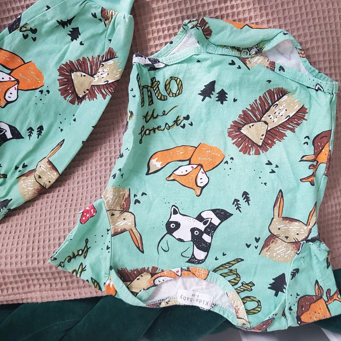 Komplet niemowlęcy body spodenki 62-68, 0-6m