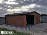 Garaż 6x5 5x6 drewnopodobny dwustanowiskowy premium akrylowy blaszany