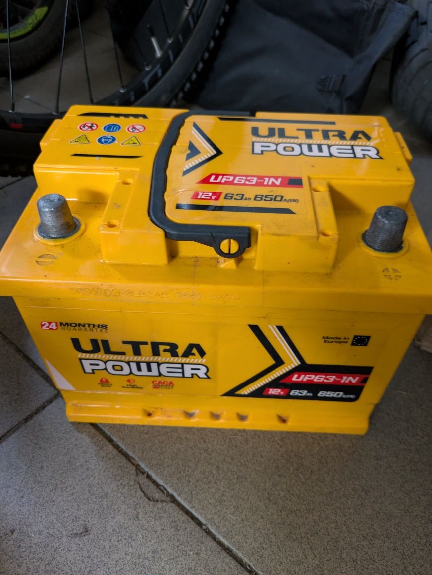 Akumulator 12V ultra power 63Ah 650A UP63-1N
