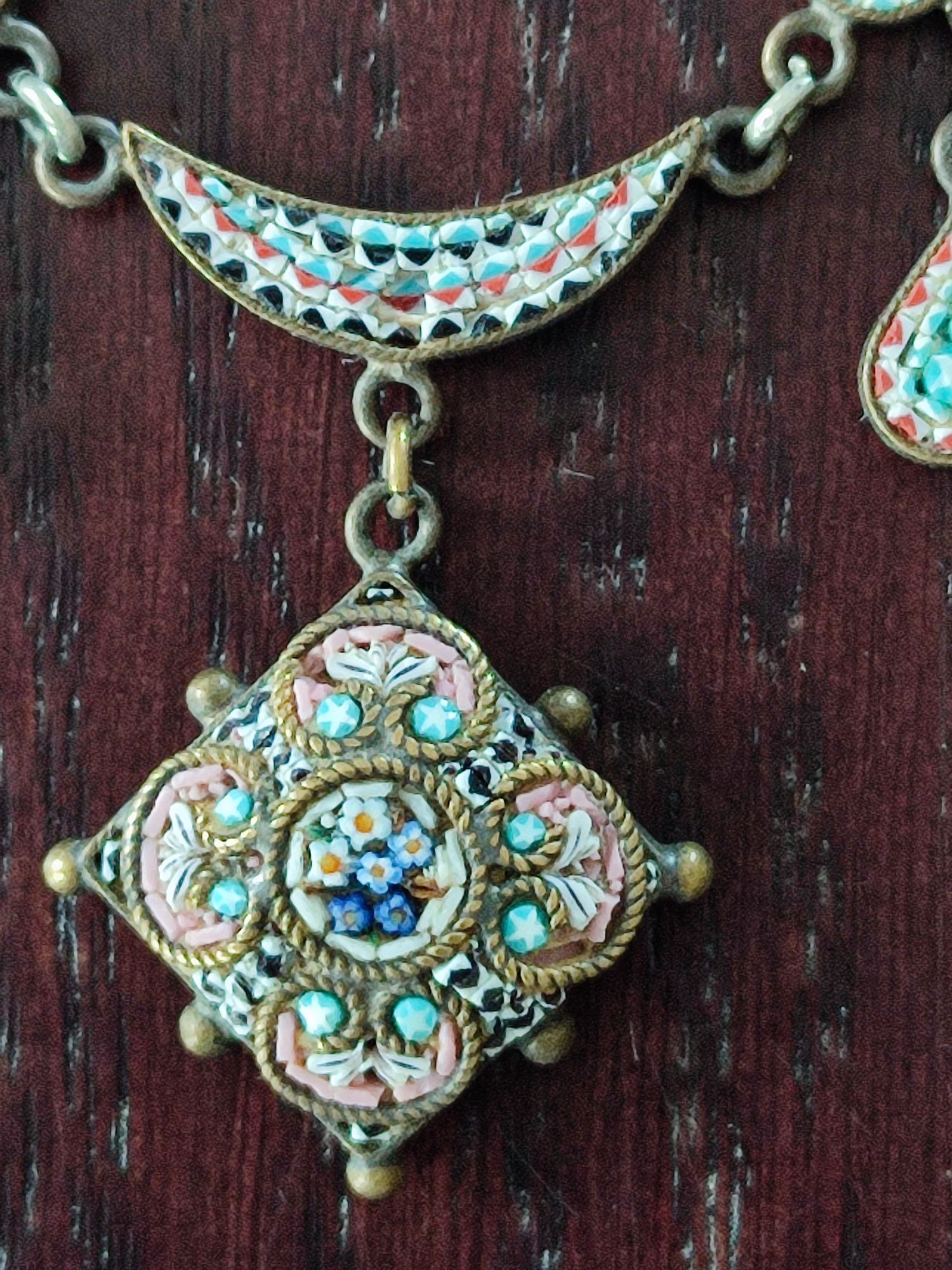 Ожерелье флорентийская мозаика
