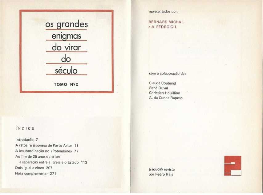 Os Grandes Enigmas do Virar do Século - - - - - 3 X Livros