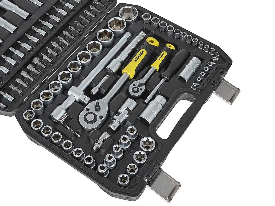 Komplet KLUCZY NASADOWYCH klucze nasadowe 108 el. 1/4" 1/2"  2364