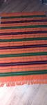 Kilim narzuta pasiak wełniany prl vintage retro