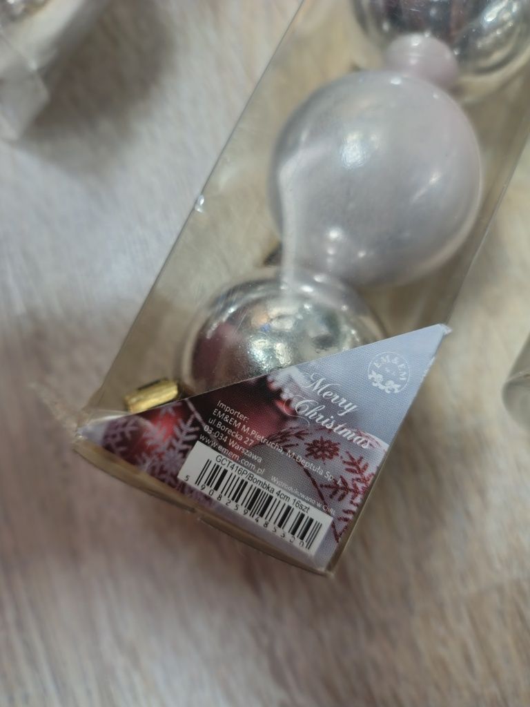 Nowe bombki choinkowe #srebrne