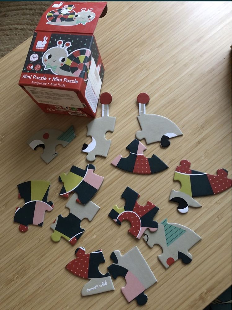 2x Puzzle Janod i Clementoni Disney Winnie the Pooh