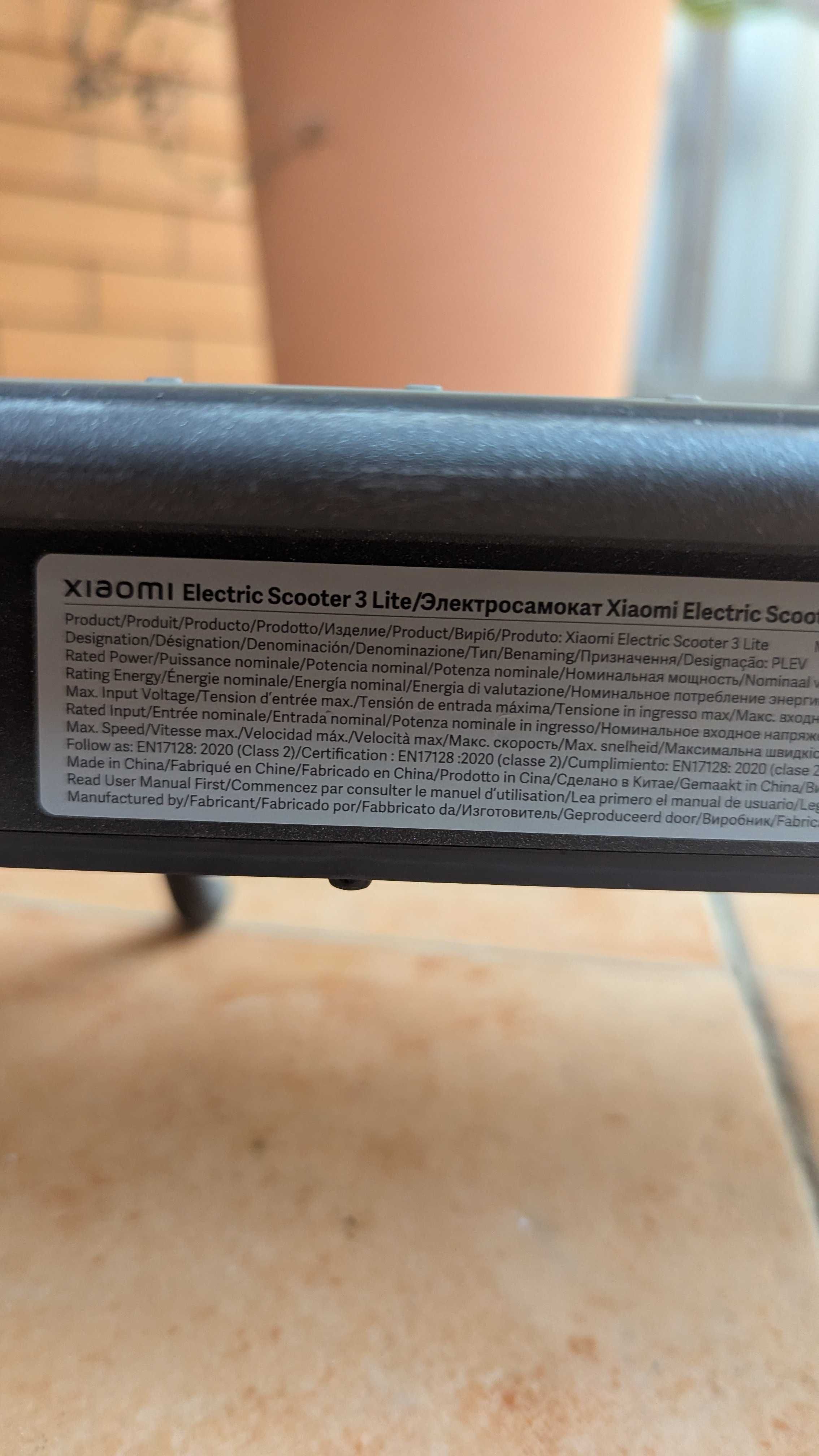 Xiaomi Electric Scooter/Trotinete 3 Lite – À Venda