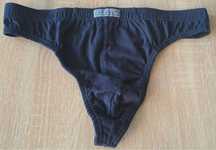 Stringi męskie Atlantic - granatowe, nowe - XL