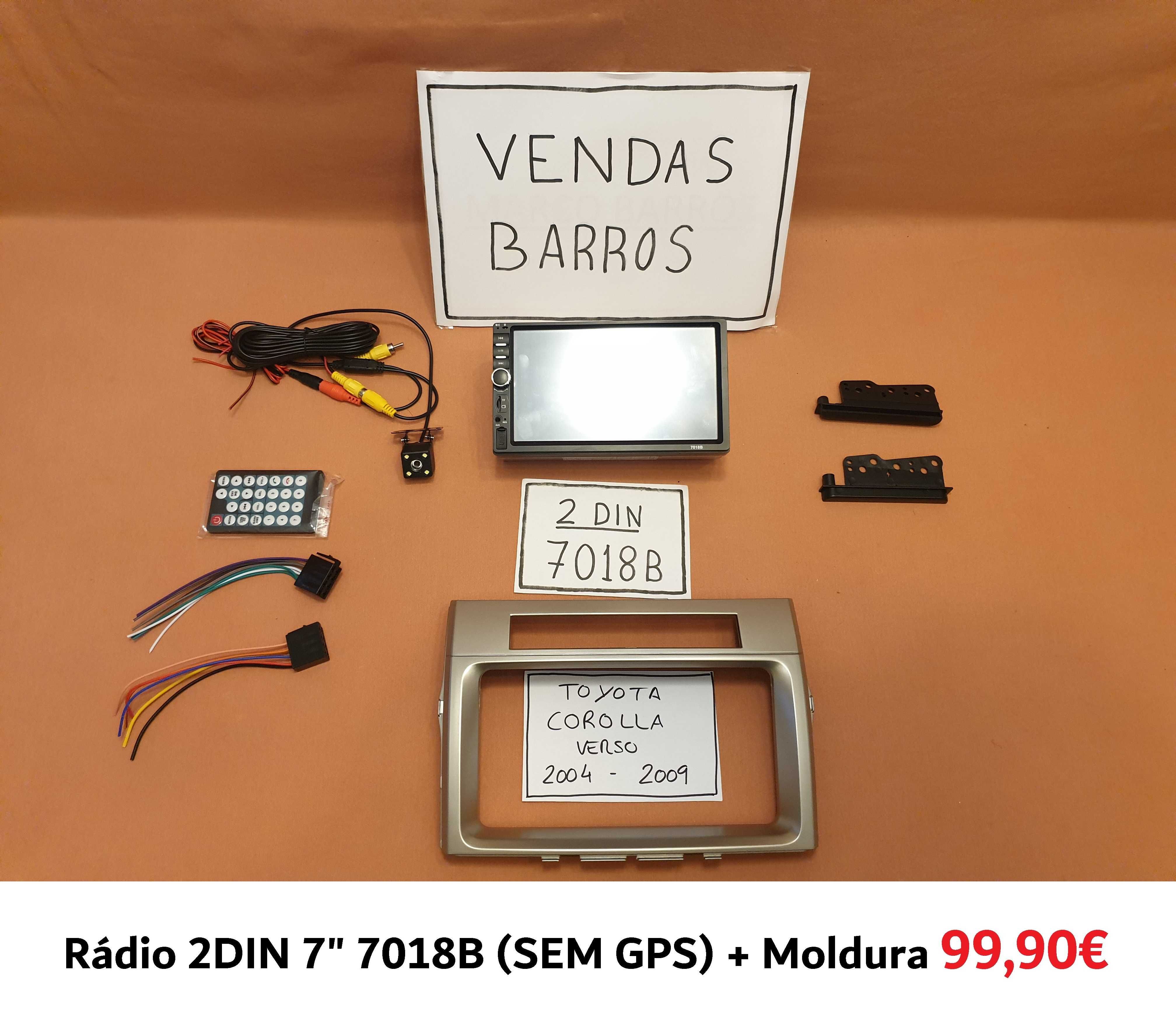 (NOVO) Rádio 2DIN • Toyota • Verso • Corolla Verso • Android [4+32GB]