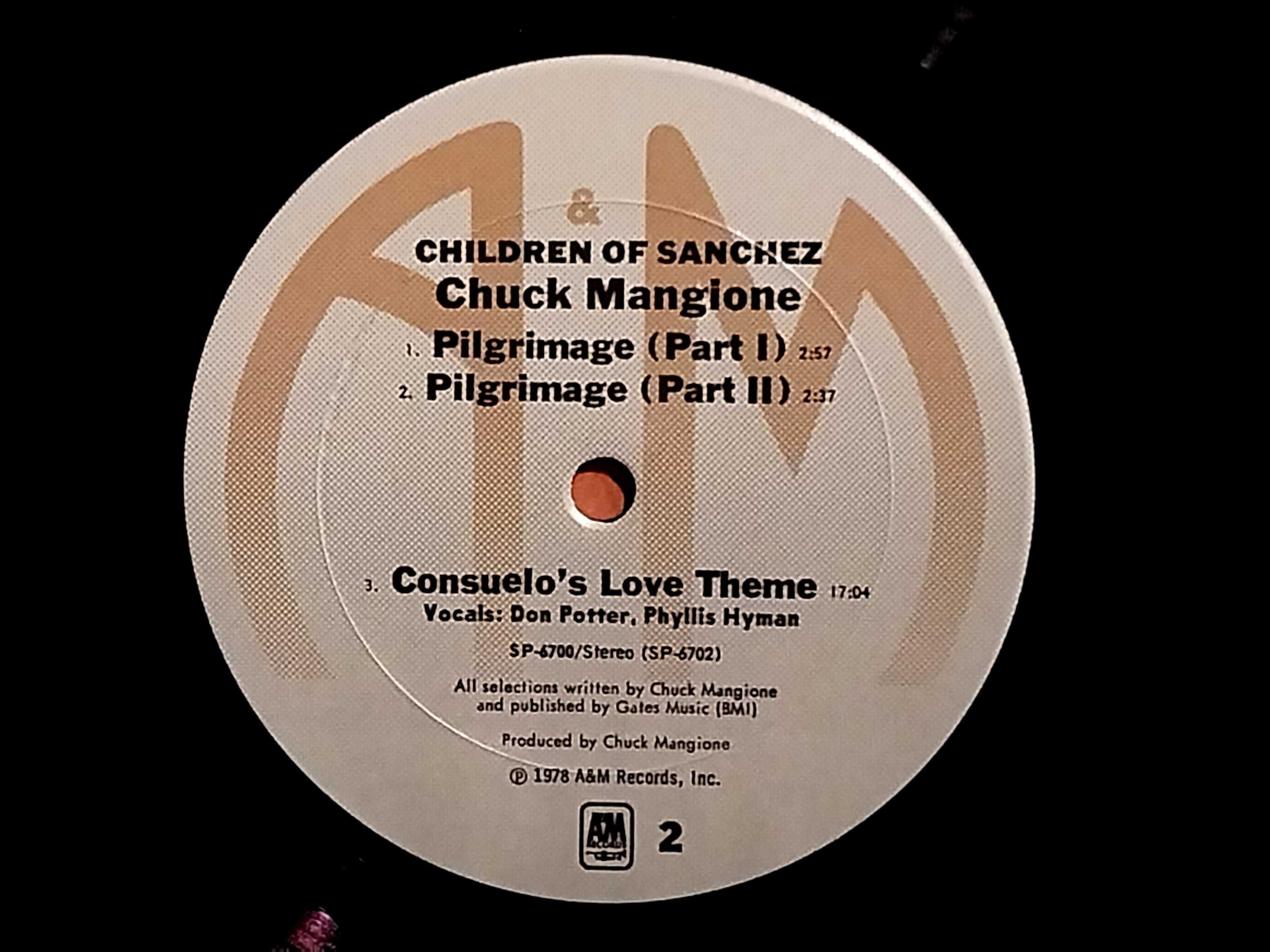 Chuck Mangione – Children Of Sanchez, 2-LP. 1978, 1st US Press