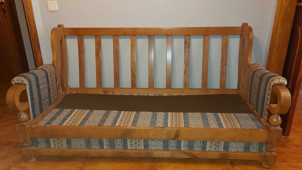 Sofá Cama 3 lugares 175x85x90 cm + 2 Cadeirões 2x 80x85x90 cm