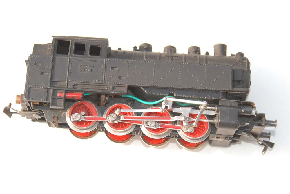 Stara zabawka lokomotywa parowa H0 Piko BR 81 701 Deutsche Reichsbahn