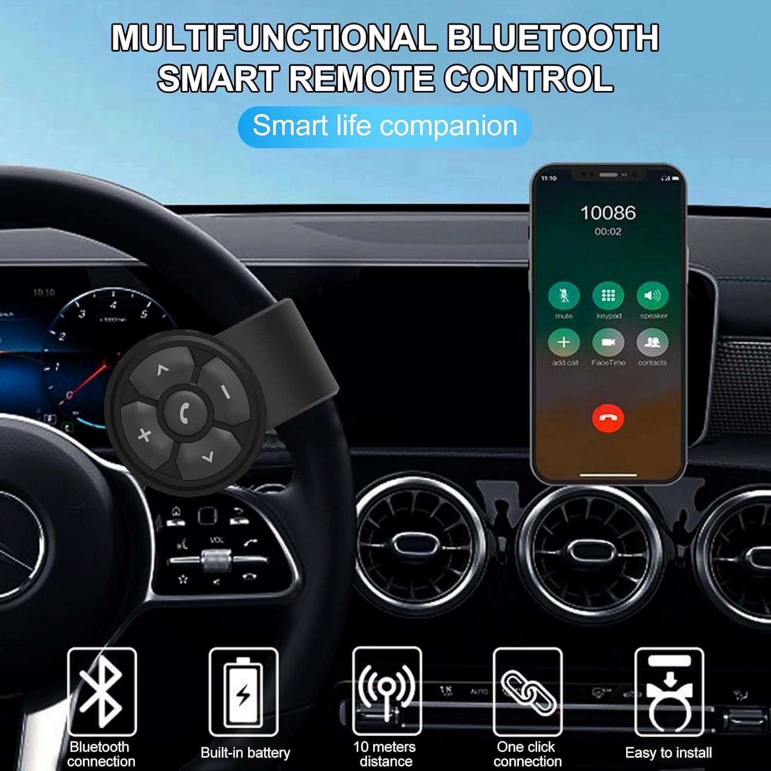 Bezprzewodowy Pilot Kontroler Multimedialny Bluetooth do Telefonu
