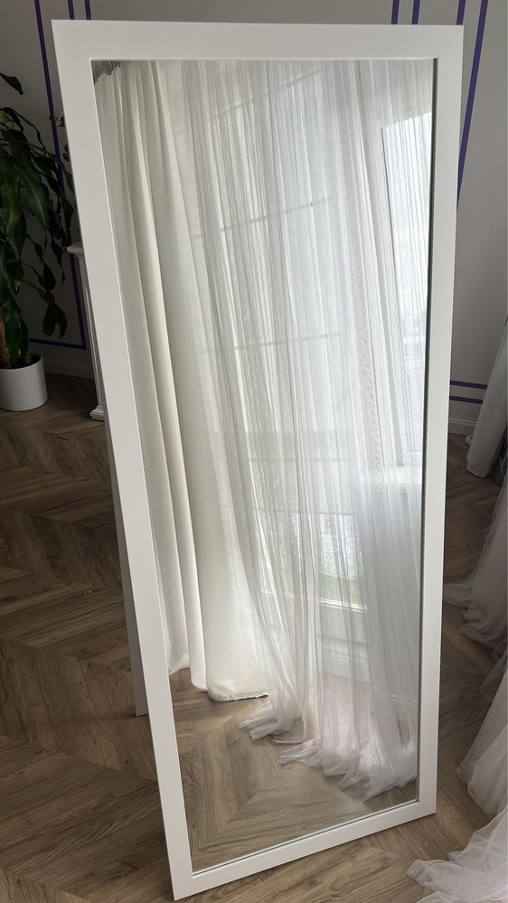 Lustro stojace biale biala rama lustro duze Jak NOWE 180x70cm