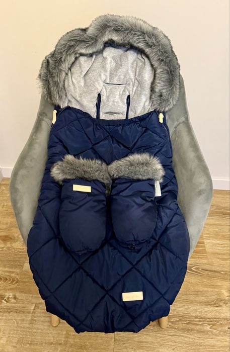 Śpiwór do wózka + rękawiczki Beztroska