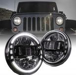 Lampy REFLEKTORY przód LED 7" Jeep Wrangler JK TJ CJ King Kong Extreme