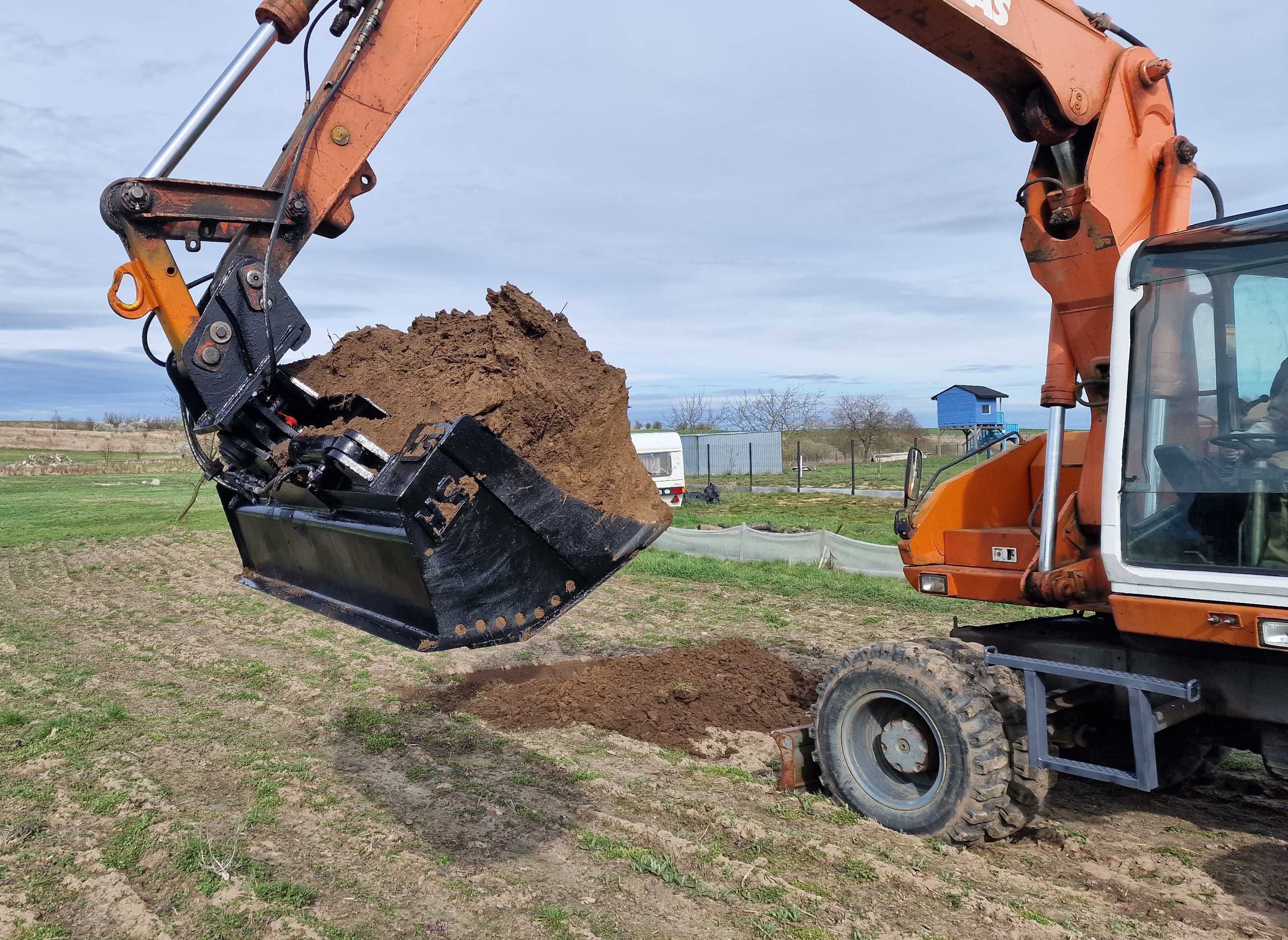Usługi koparką koparka 16ton wykopy fundamenty kopanie roboty ziemne