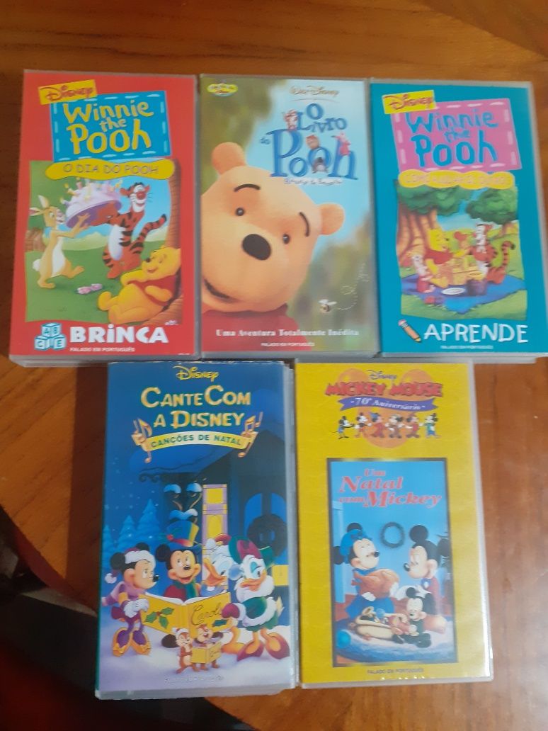 Filmes infantis VHS normal/duplo