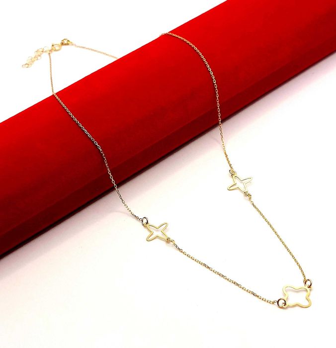 Złoty łańcuszek Celebrytka gwiazdki Pr.333 W:1,03gr NOWY InterSKLEP