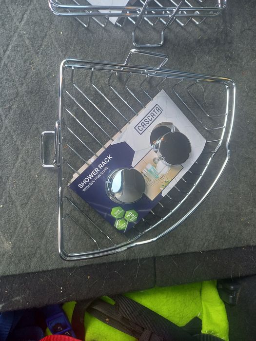 Polka lazienkowa narozna bez wiercenia NOWA