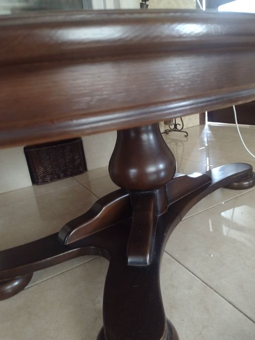 Меблі шкіра/дерево дуб