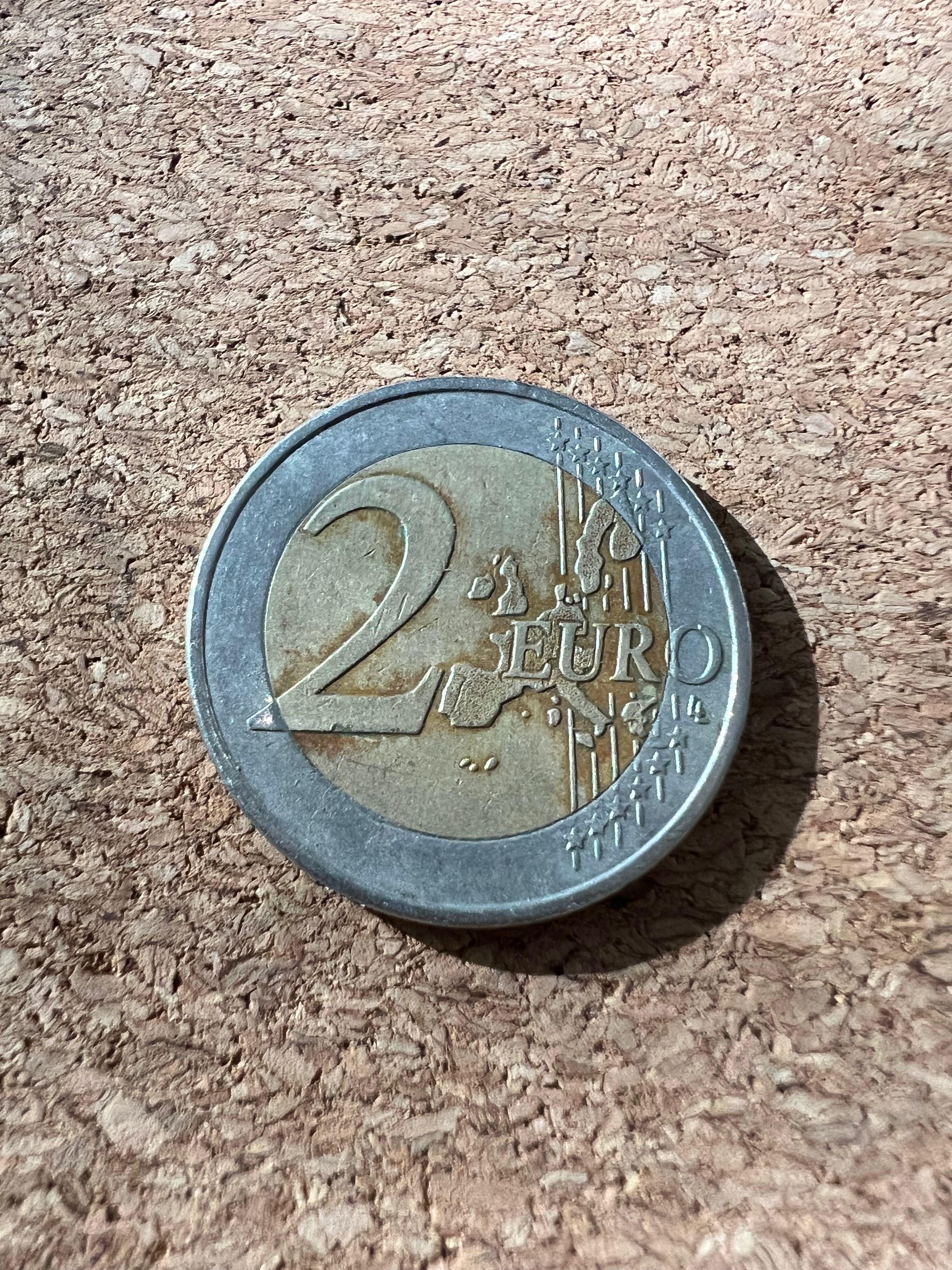 Moeda Rara de 2 Euros - Grécia 2002
