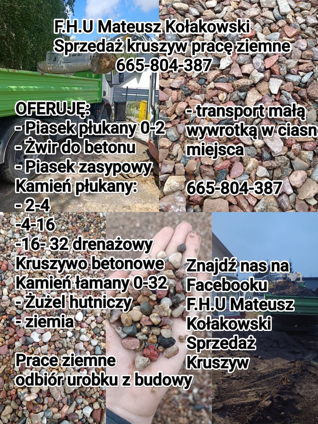 Kamień płukany 16-32 do drenażu kamień łamany na podjazdy od 1 tony