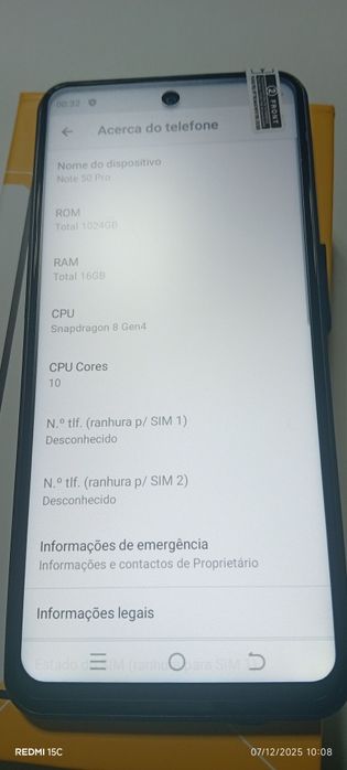 Note Infinix 50 pro inspiração