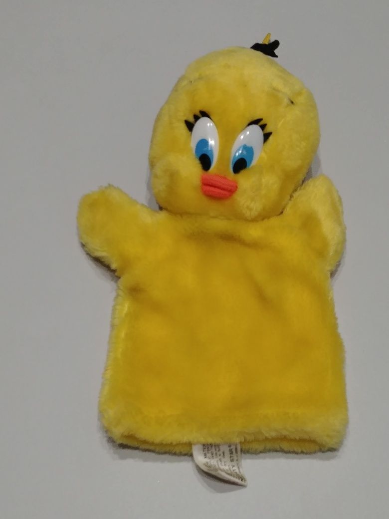 Pacynka maskotka  na rekę żółta kaczorek Tweety z bajki Disney