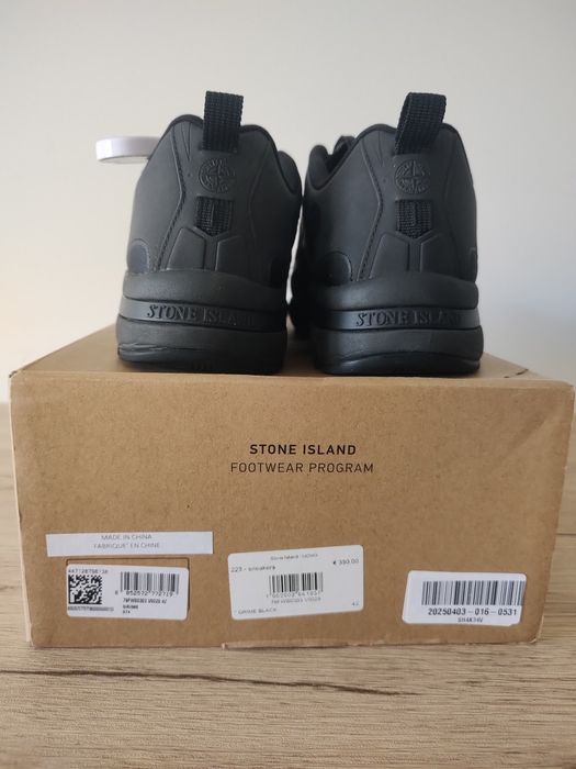 Оригінальні кросівки Stone Island grime sneakers black, кроссовки 42