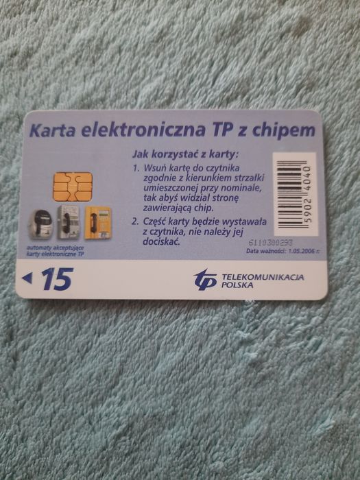 Karta telefoniczna TP 15