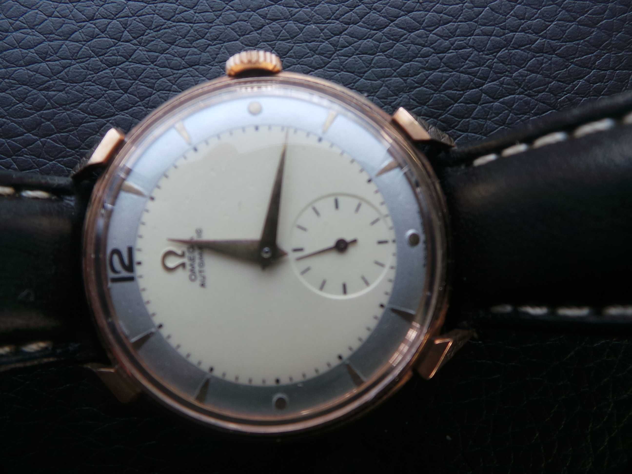 Złoty zegarek omega automat 18k