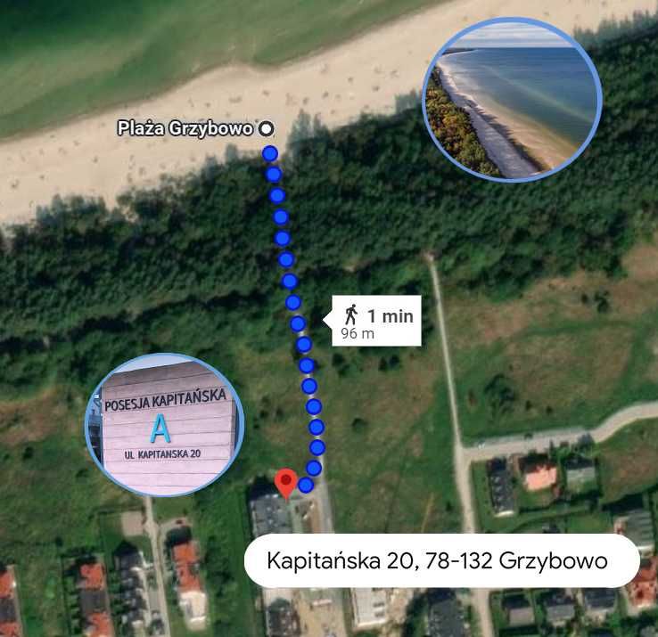 Apartament Kołobrzeg 2-4os Grzybowo