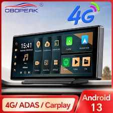 OBDPEAK K50 LTE авто экран, Видеорегистратор, 4/64ГБ Android 13