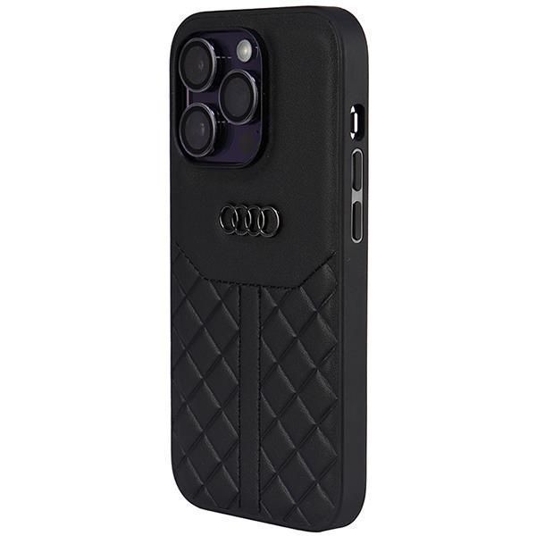 Etui Audi Genuine Leather do iPhone 14 Pro, Czarne