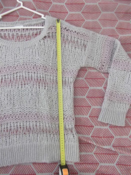 Camisola malha lilás cinzenta/Lilac & gray knit sweater - PIMKIE (M/L)