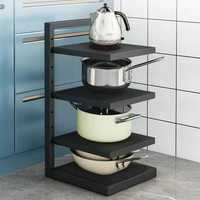 Кухонная полка для хранения кастрюль, 3 уровня Kitchen shelf for stori