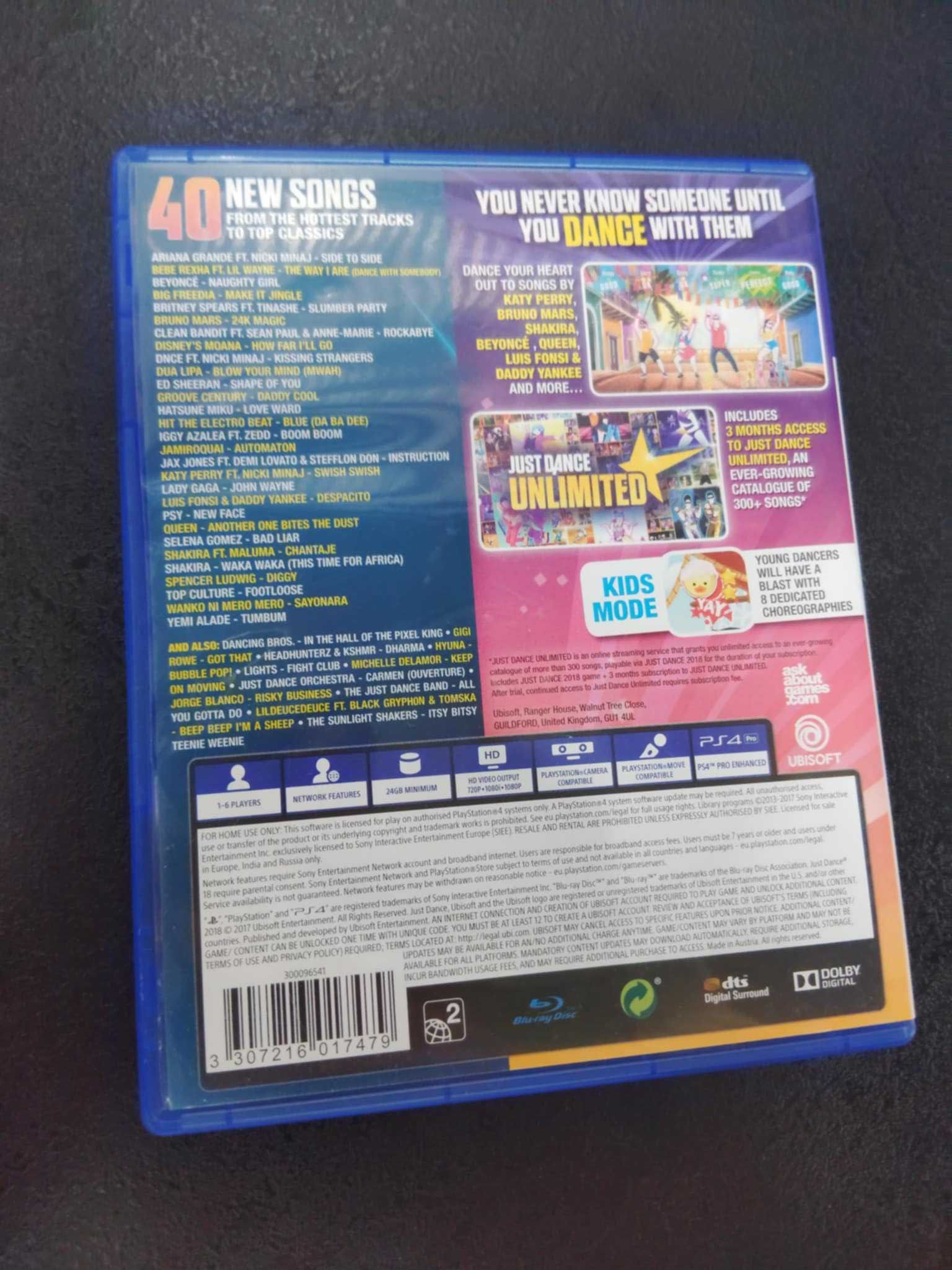 Just Dance 2018 PS4 gra po Angielsku