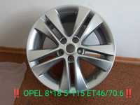 Felgi Opel OEM 18 cali 5x115 ET 46 NOWE z deklami